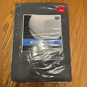 Utopia Bedding Dark Gray Bed Skirt Valance